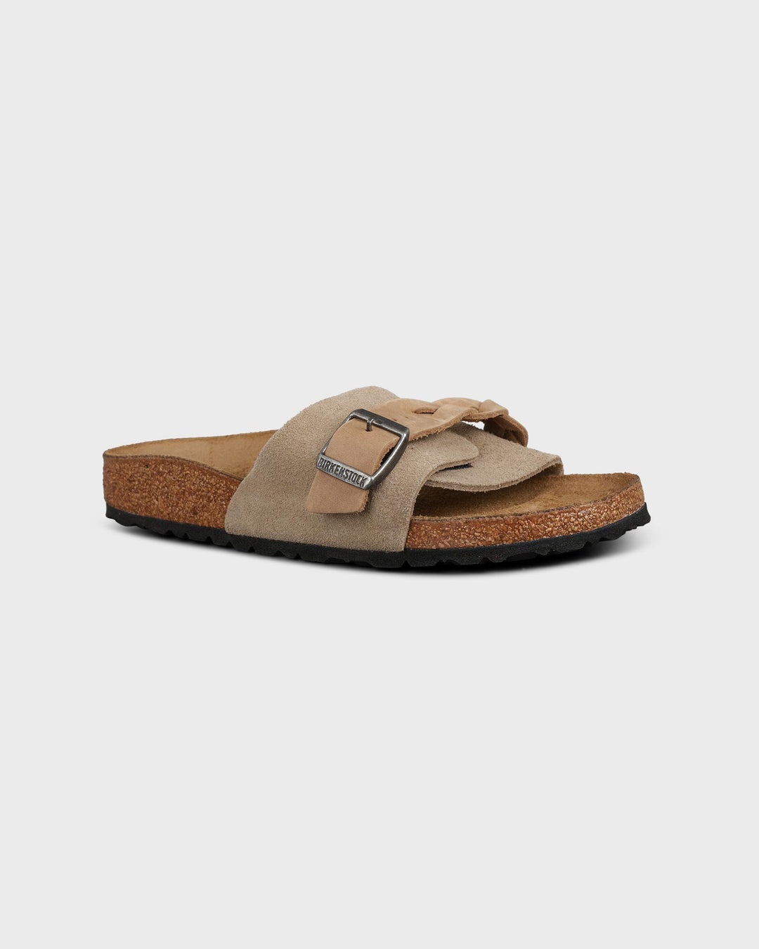 Oita Braided Suede Leather Taupe