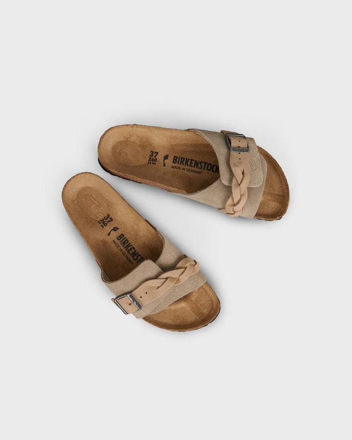 Oita Braided Suede Leather Taupe