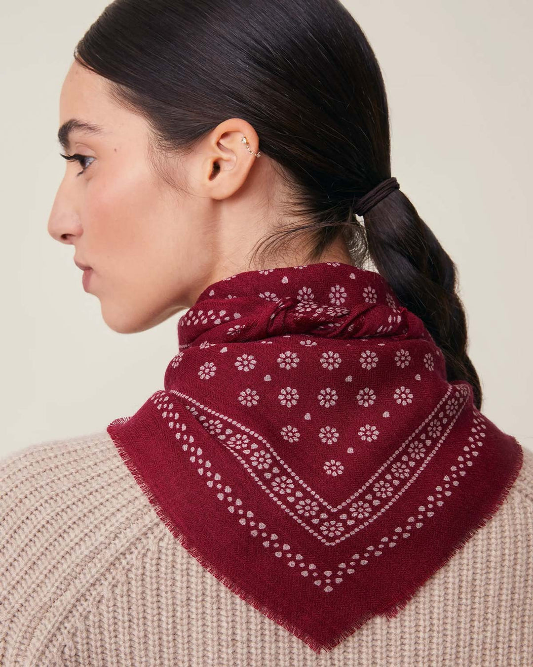 MOISMONT Scarf Olaf Scarf No. 676 Velvet