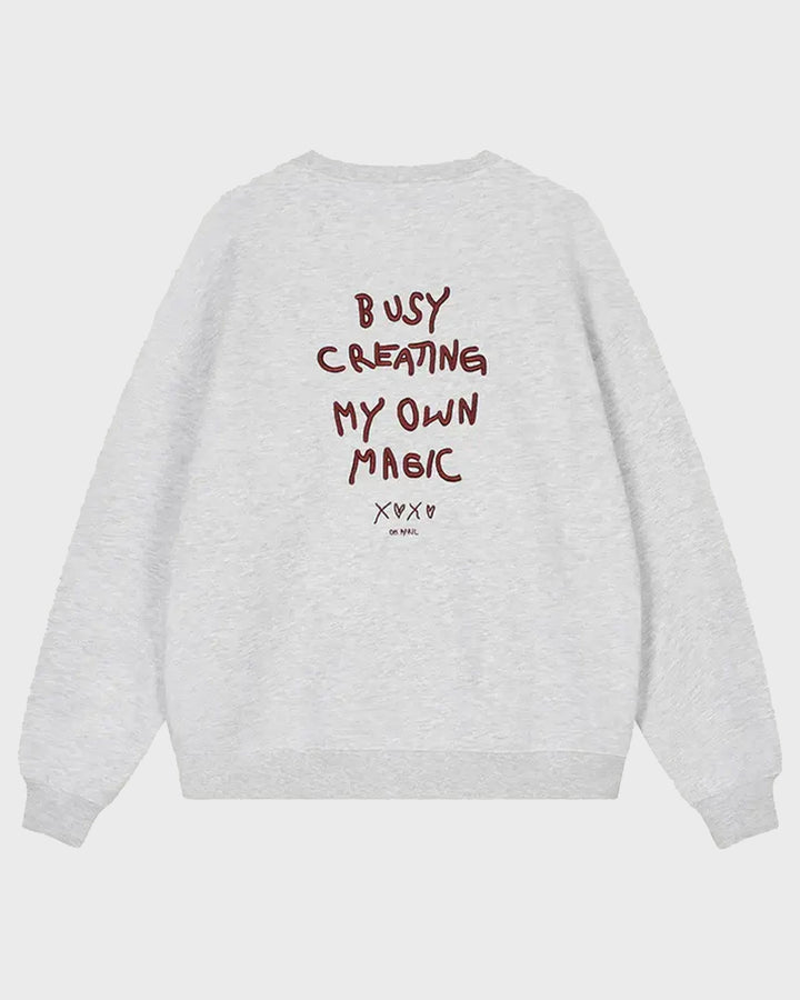 Oversized Sweater Magic Grey Melange