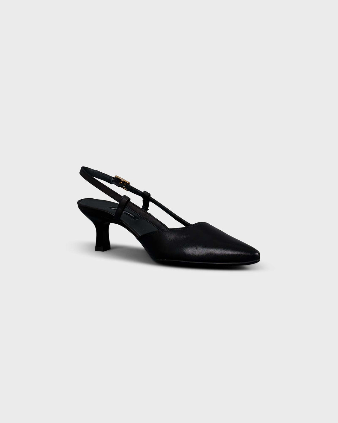 Sling-Pumps Foulard Schwarz