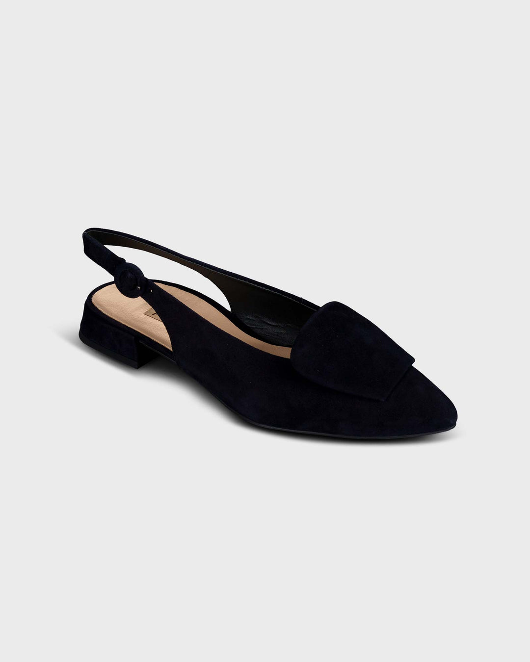 Sling-Sandalette Suede Blau