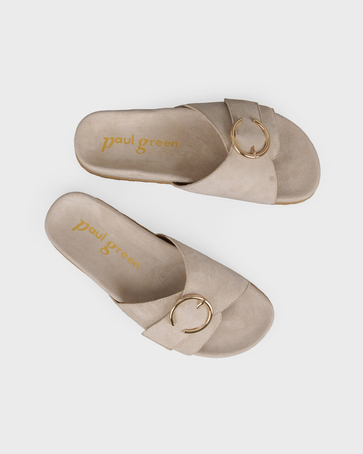 Pantolette Beige/Soft Velvet Safari