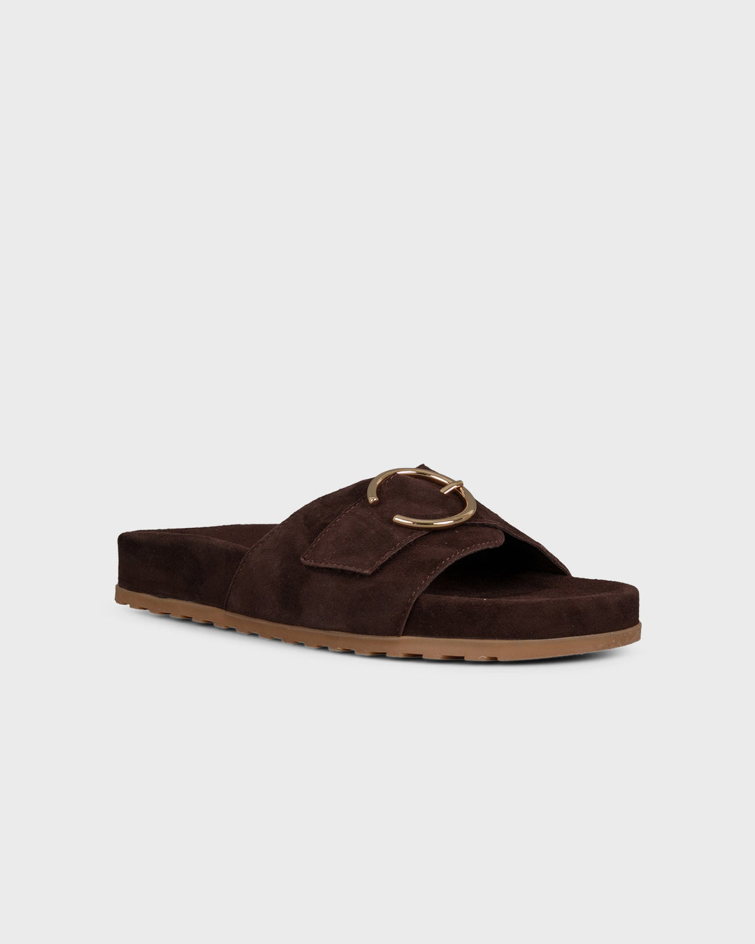 Pantolette Braun/Soft Velvet Mocca