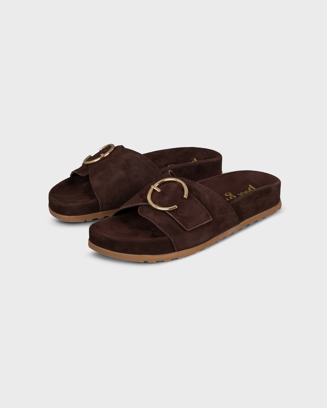 Pantolette Braun/Soft Velvet Mocca