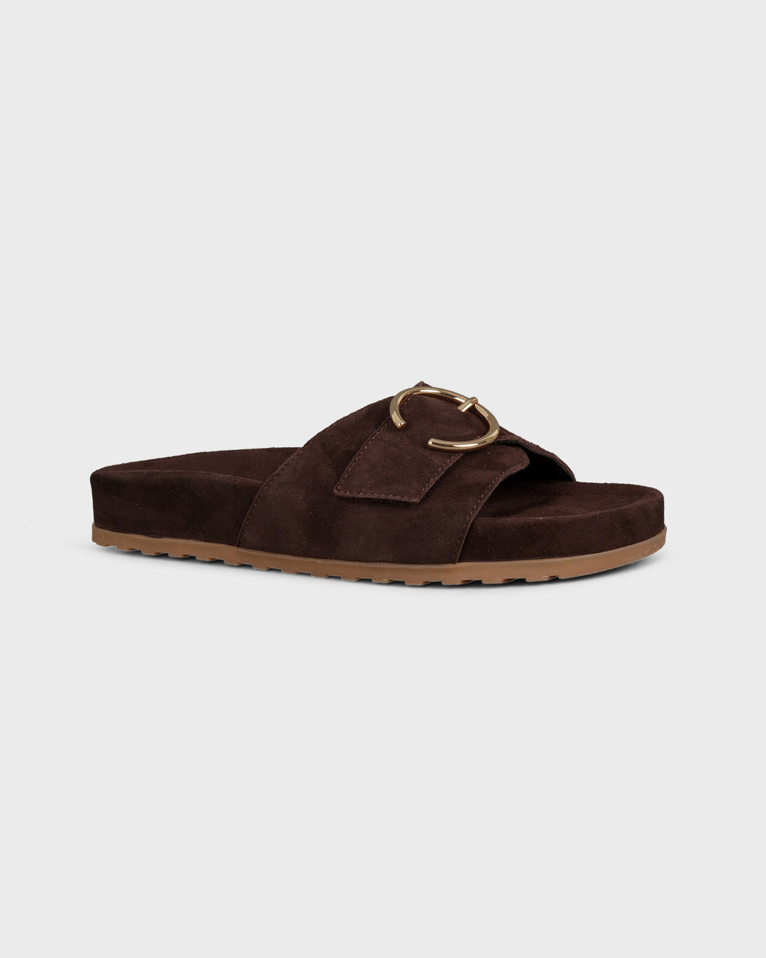 Pantolette Braun/Soft Velvet Mocca