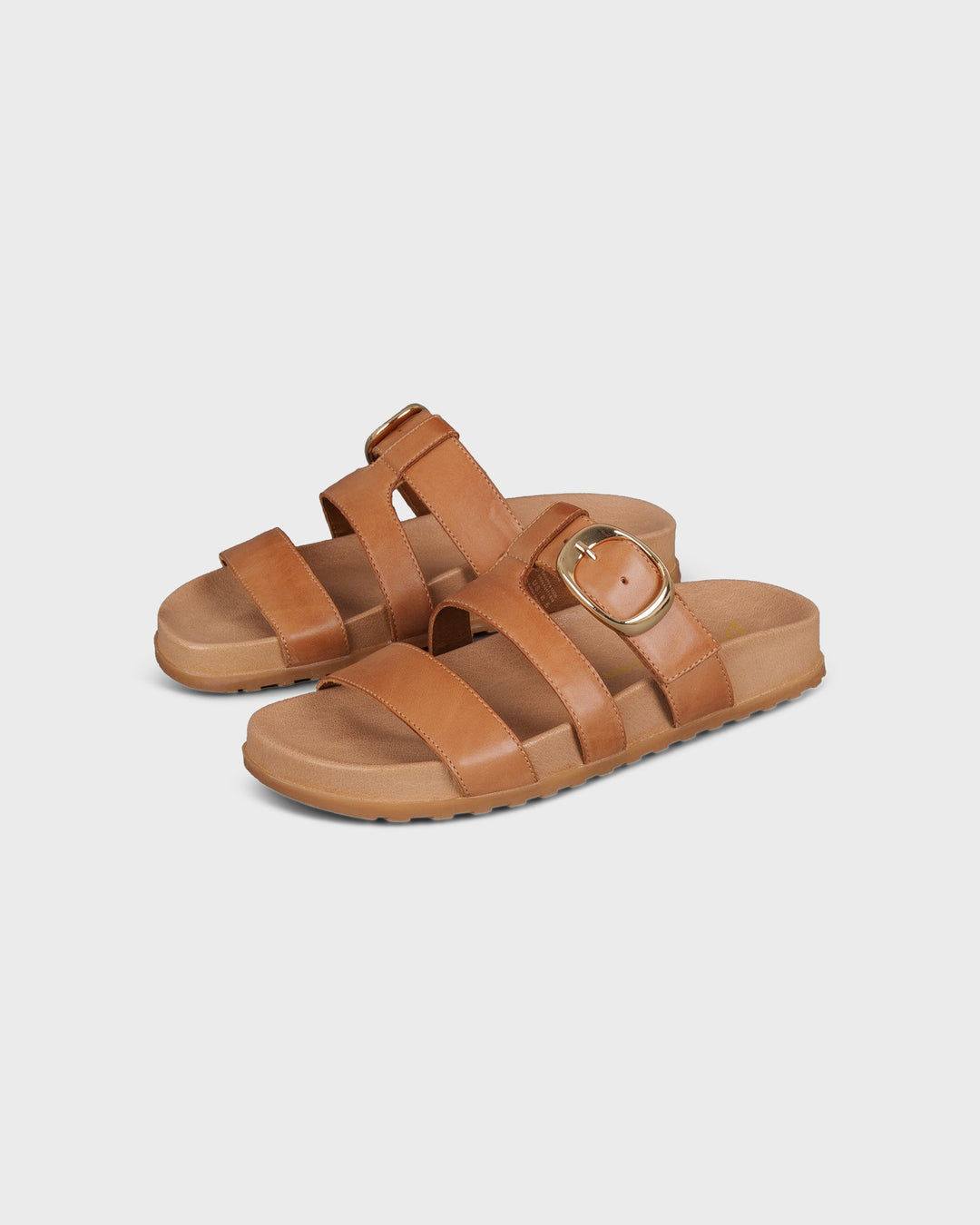 Pantoletten Braun/Soft Calf Sahara