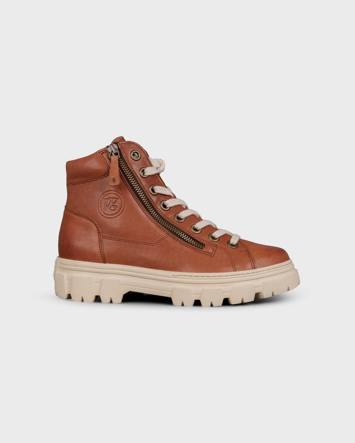 Hightop-Sneaker Cognac