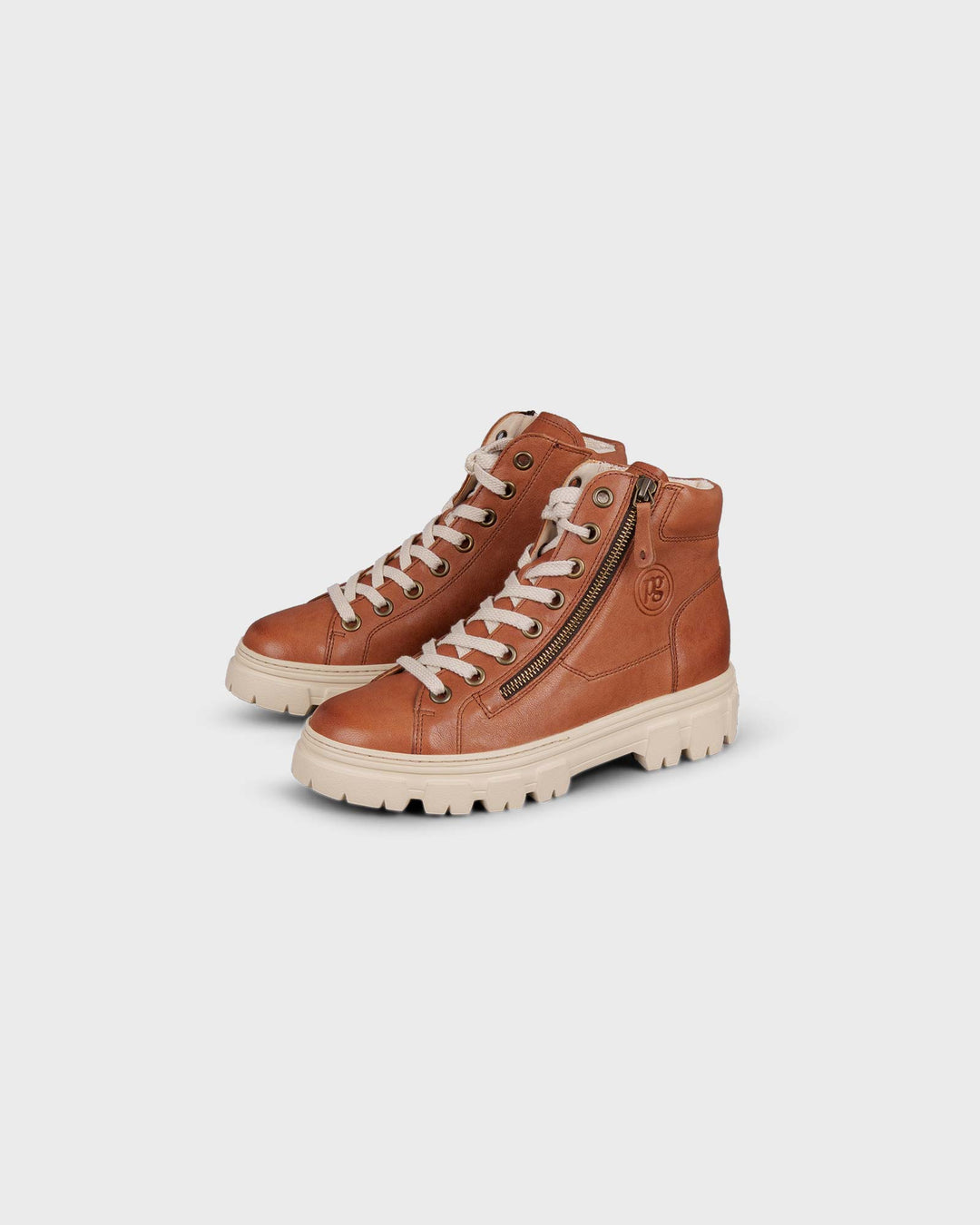 Hightop-Sneaker Cognac