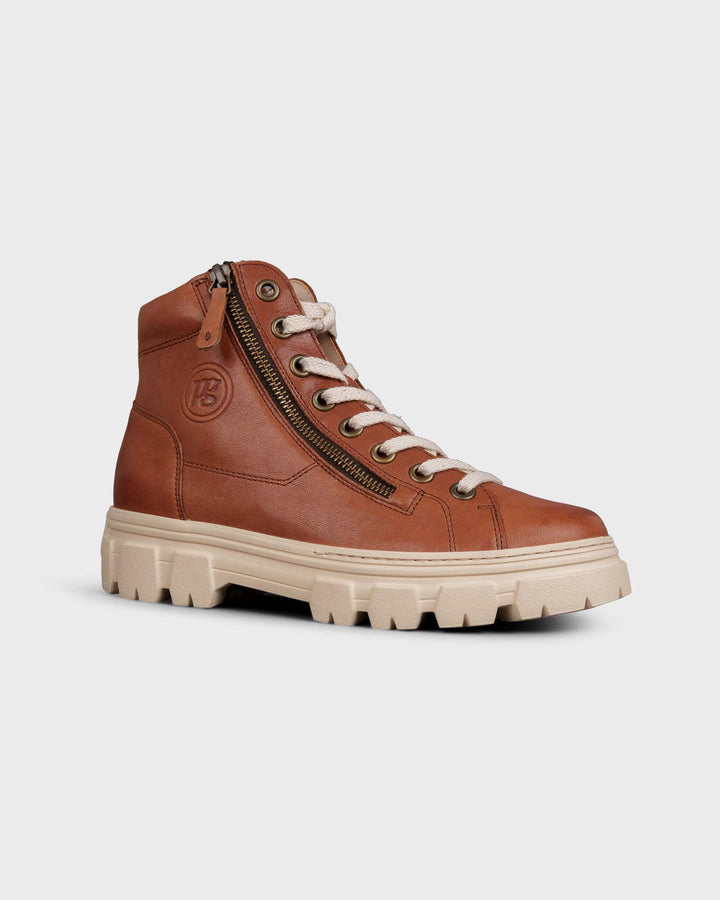 Hightop-Sneaker Cognac