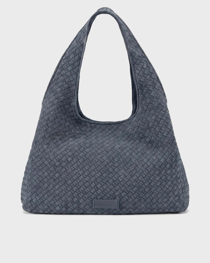 Les Visionnaires Handtasche Paz Weave Cozy Asphalte