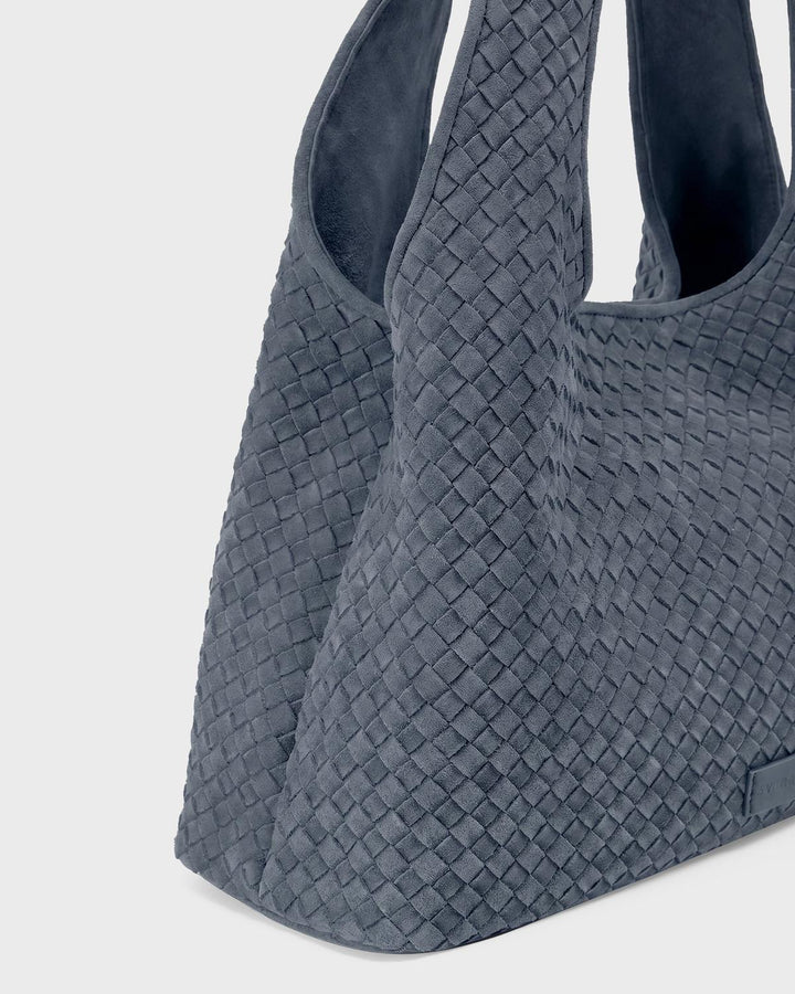 Les Visionnaires Handtasche Paz Weave Cozy Asphalte – Bild 3