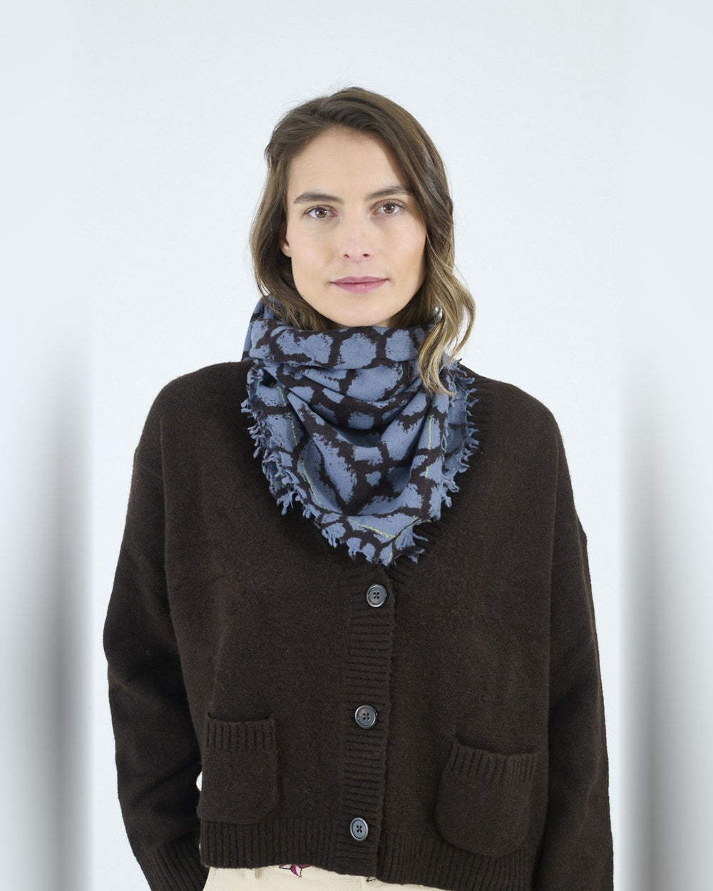 STORIATIPIC Scarf Petra Bleu