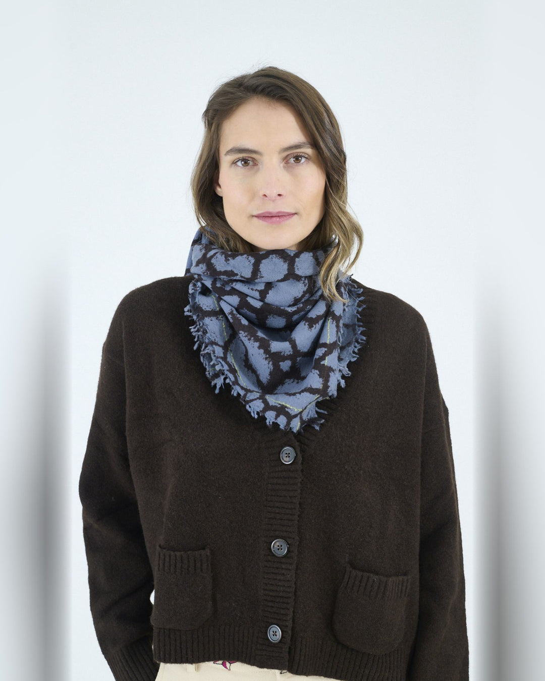 STORIATIPIC Scarf Petra Bleu