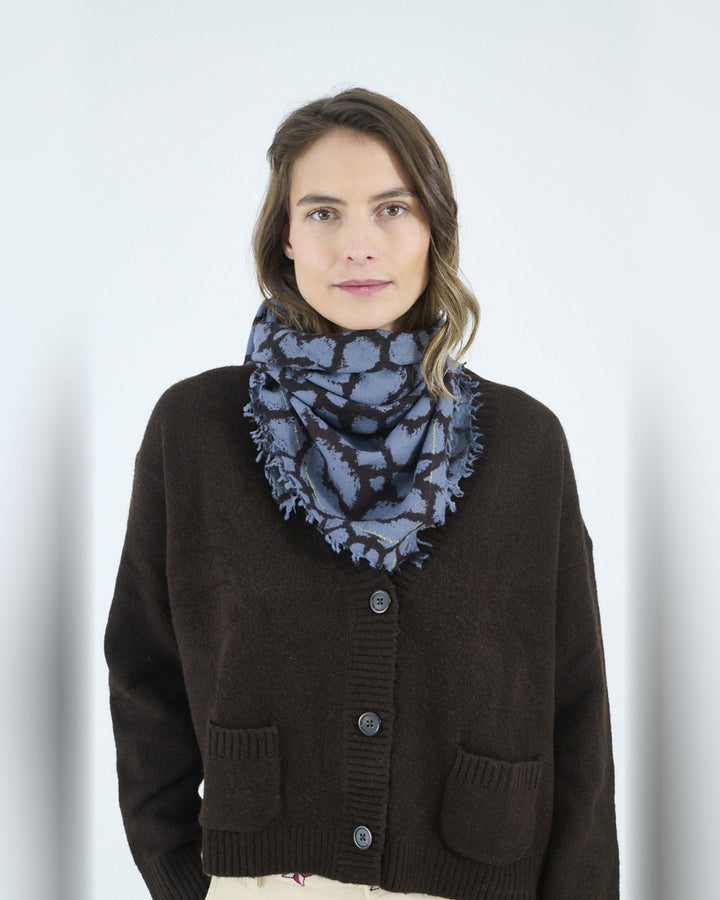 STORIATIPIC Scarf Petra Bleu