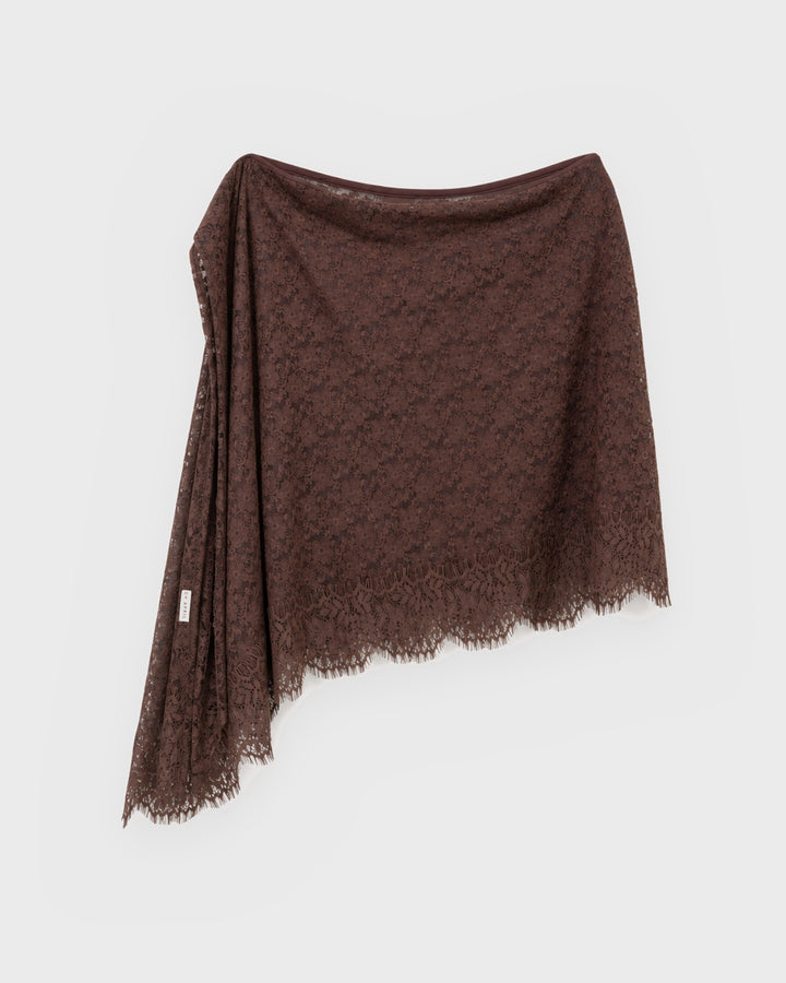OH APRIL Rock Phelia Wrap Skirt Dark Brown
