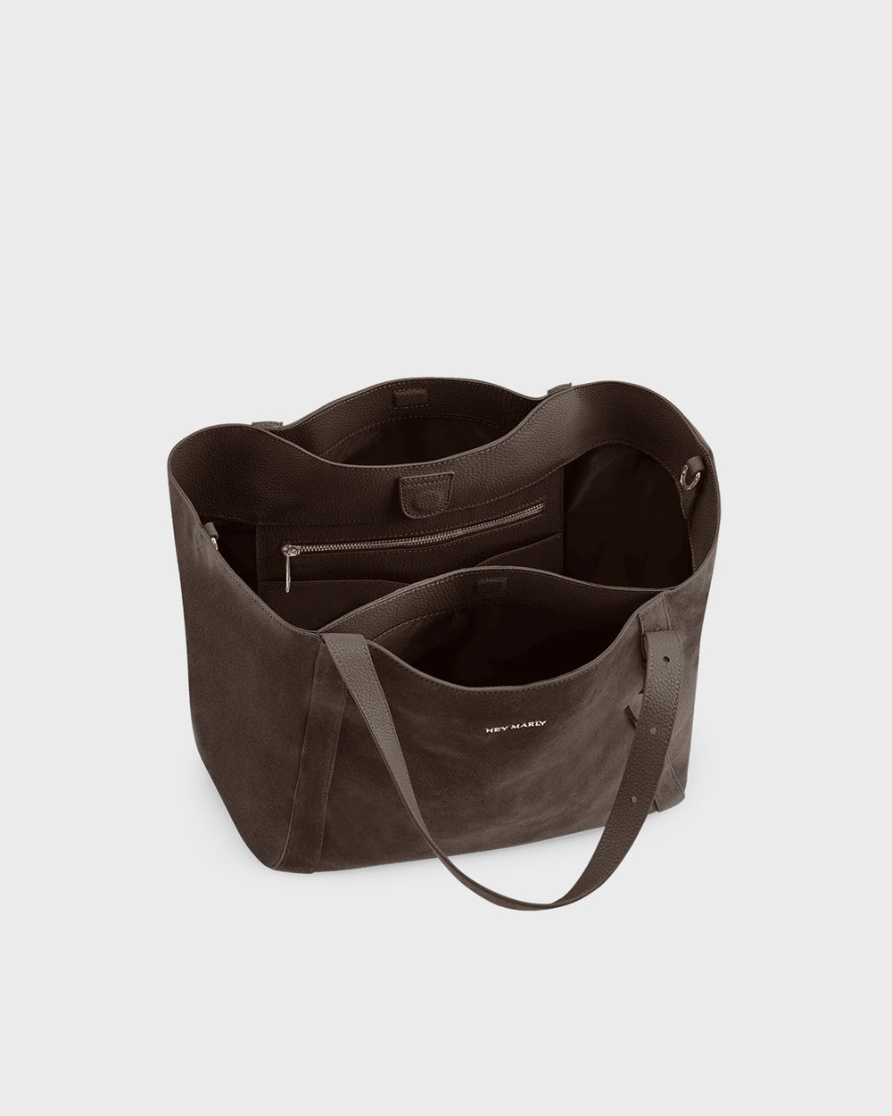 HEY MARLY Handtasche Pretty Wonder Suede Coffee – Bild 2