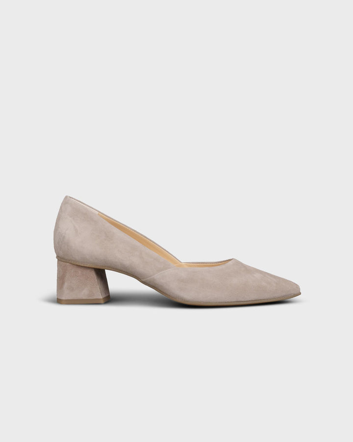 Pumps Samtziege Safari/beige