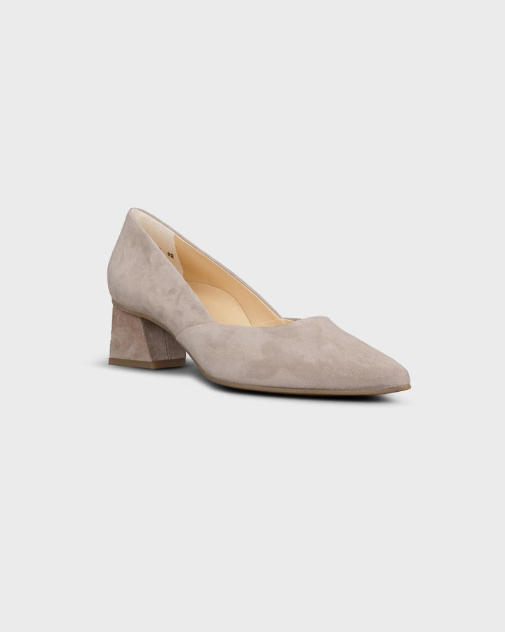 Pumps Samtziege Safari/beige
