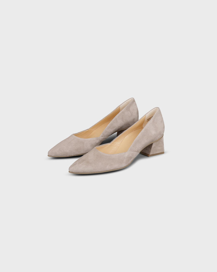 Pumps Samtziege Safari/beige