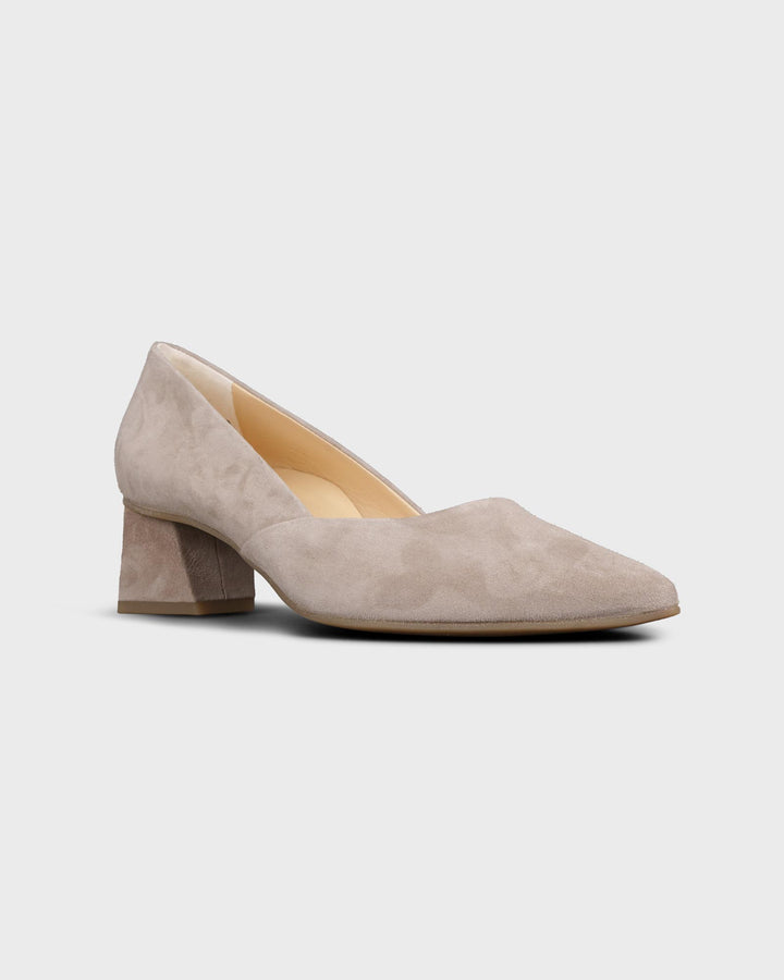 Pumps Samtziege Safari/beige