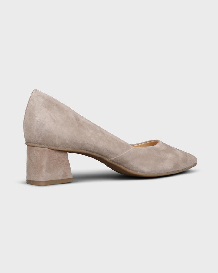 Pumps Samtziege Safari/beige