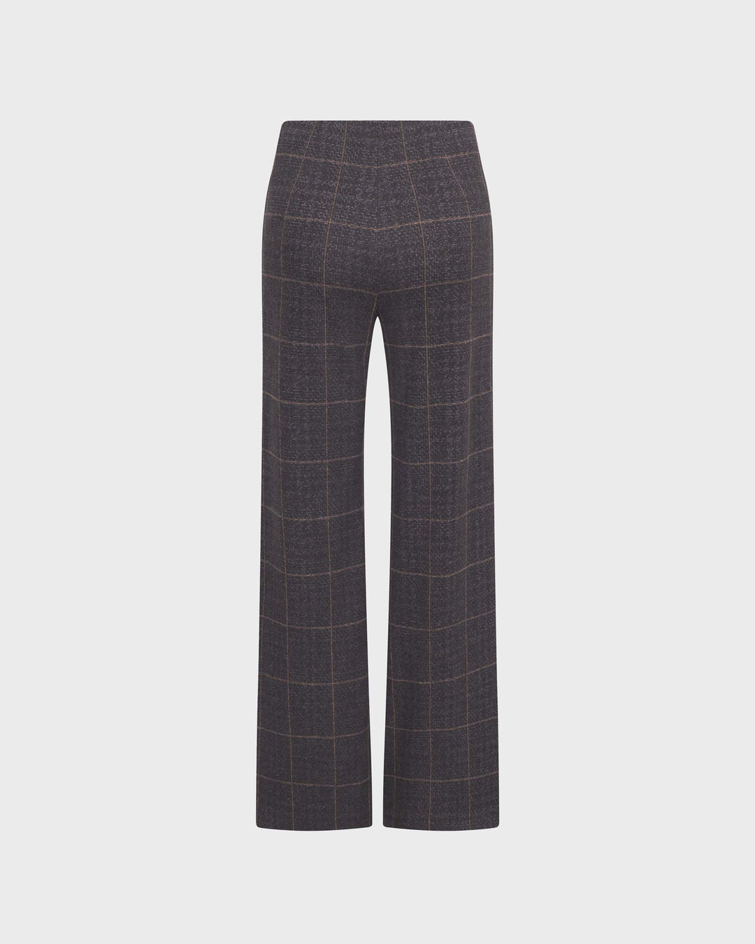 Elaine Jersey Jacquard Check Dunkelgrau