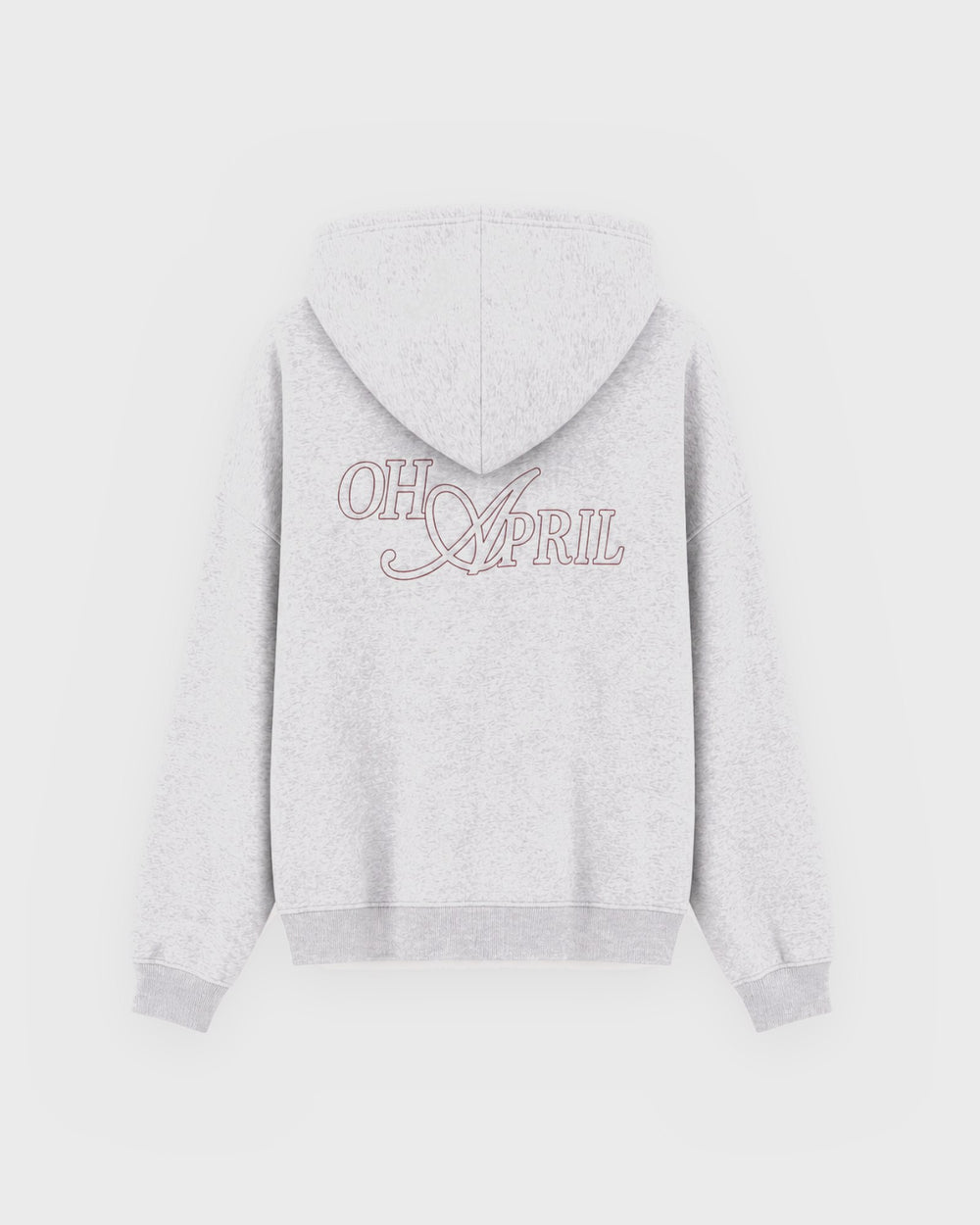 OH APRIL Hoodie Regular Hoodie Oh April Grey Melange – Bild 2