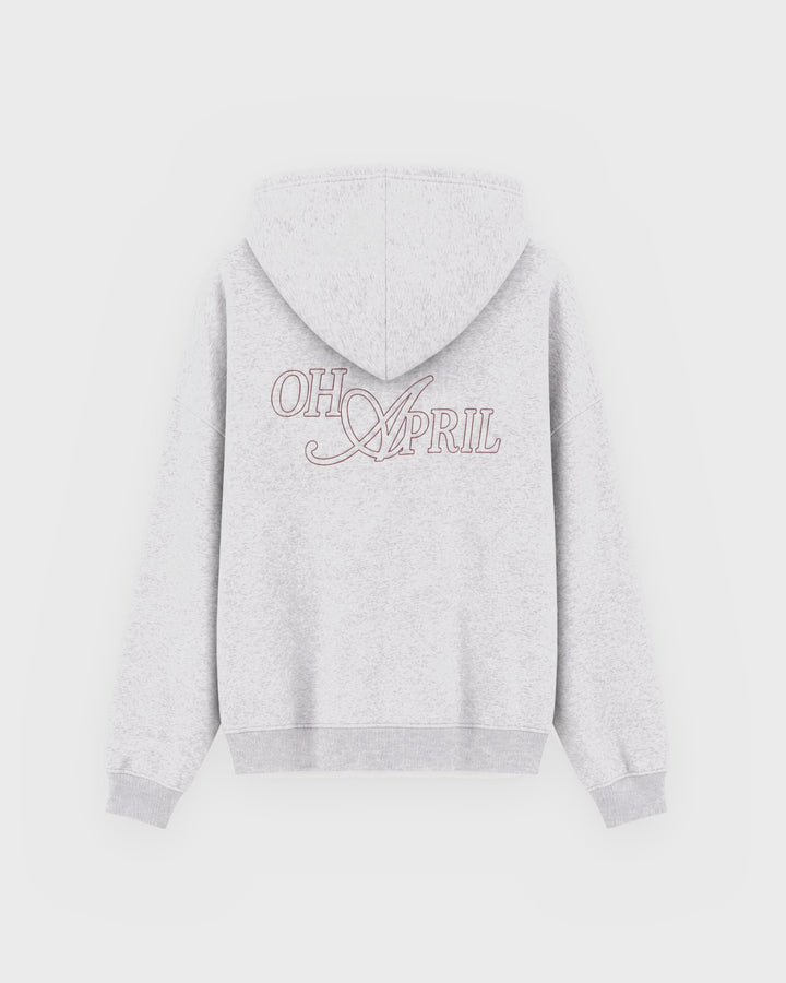 OH APRIL Hoodie Regular Hoodie Oh April Grey Melange – Bild 2