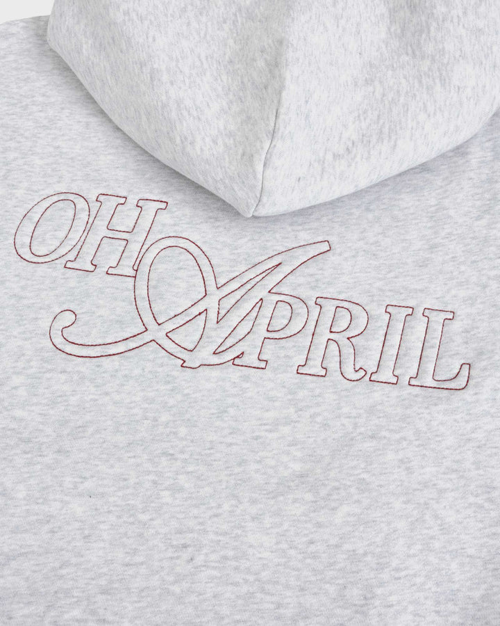 OH APRIL Hoodie Regular Hoodie Oh April Grey Melange – Bild 3