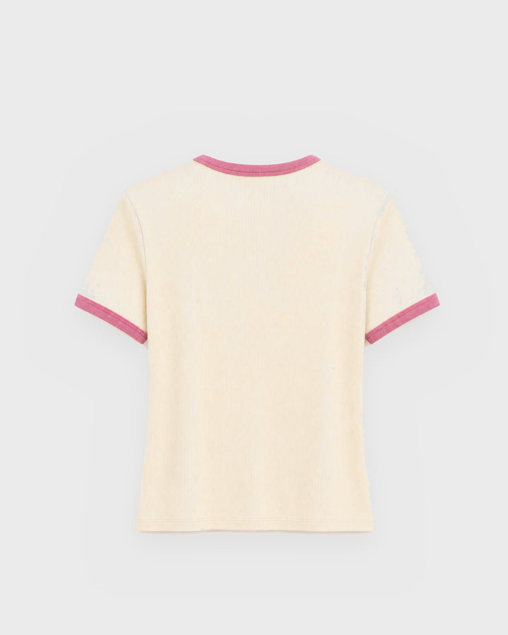 OH APRIL T-Shirt Regular T-Shirt Lucky Heart Off White – Bild 2