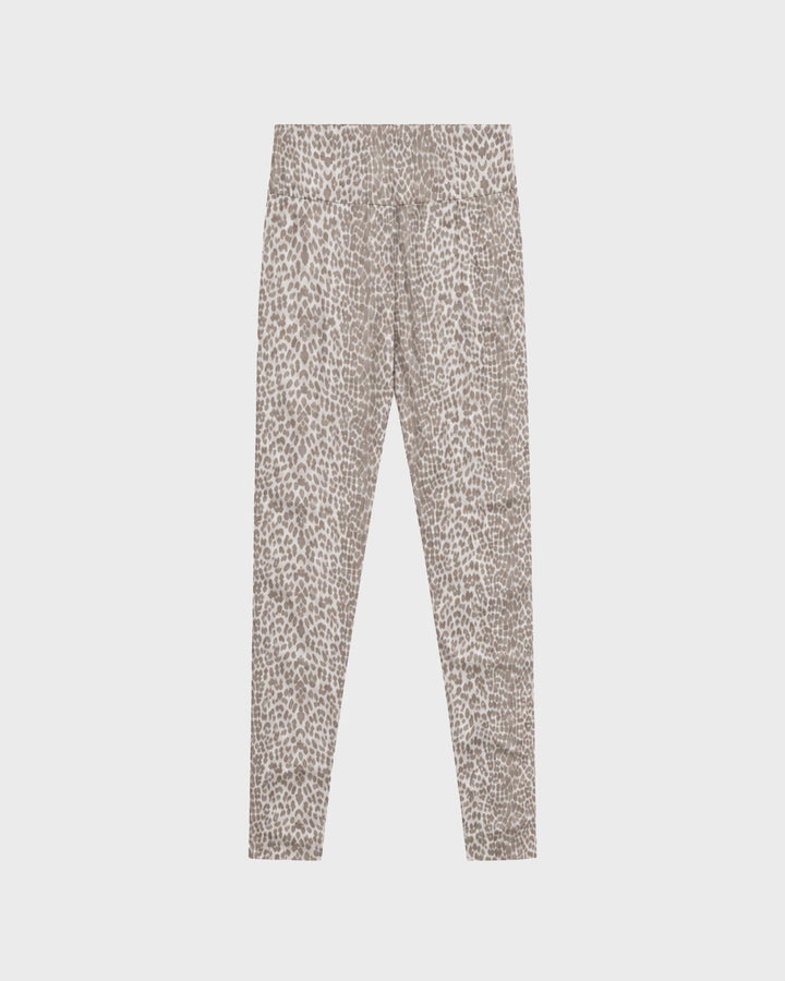 Rita Cropped Leggings Micro Leo Beige
