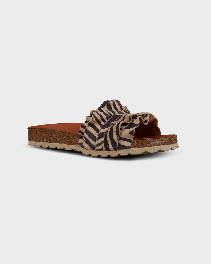 Rocio Serraje Volante Nat Zebra Camel