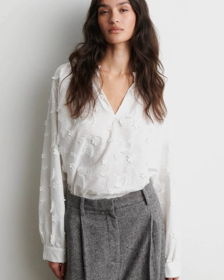 Second Female Bluse Rosalil Blouse Bright White – Bild 3