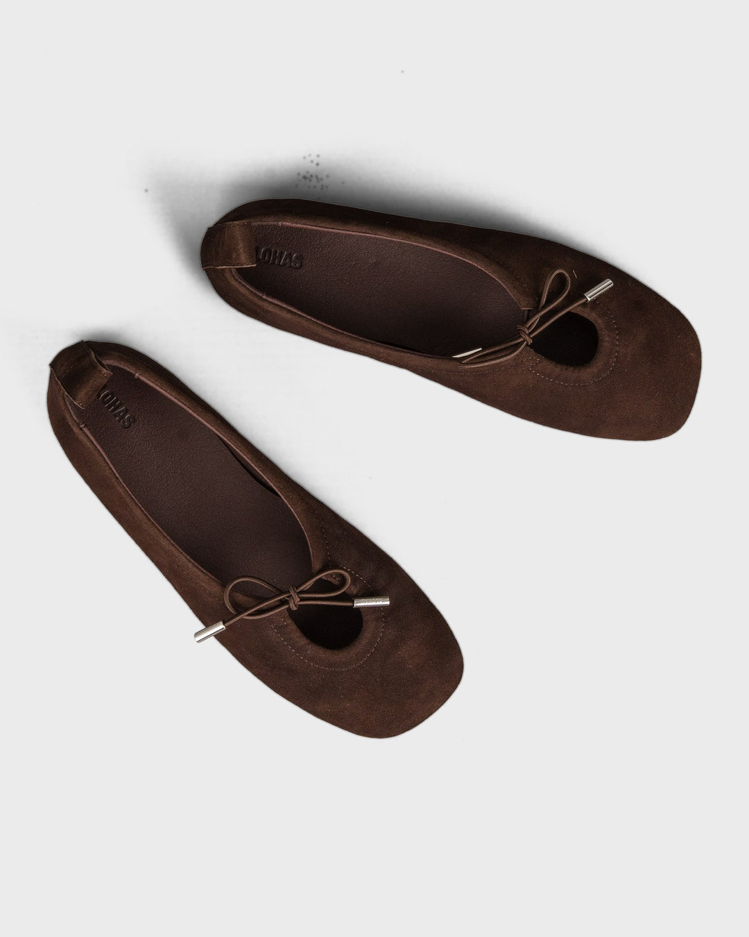 ALOHAS Schuhe Rosalind Recycled Brown Leather Ballet Flats – Bild 5