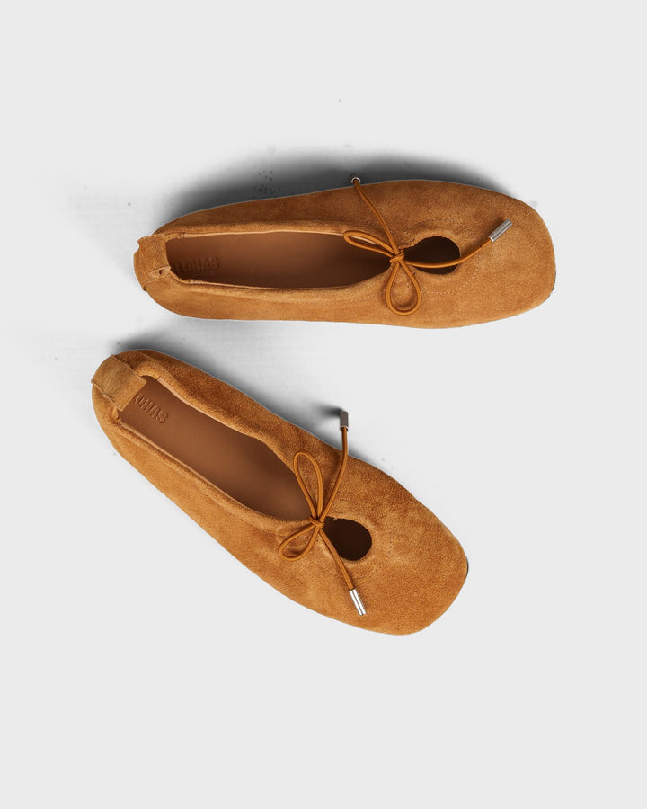 ALOHAS Schuhe Rosalind Suede Tan Leather Ballet Flats – Bild 5