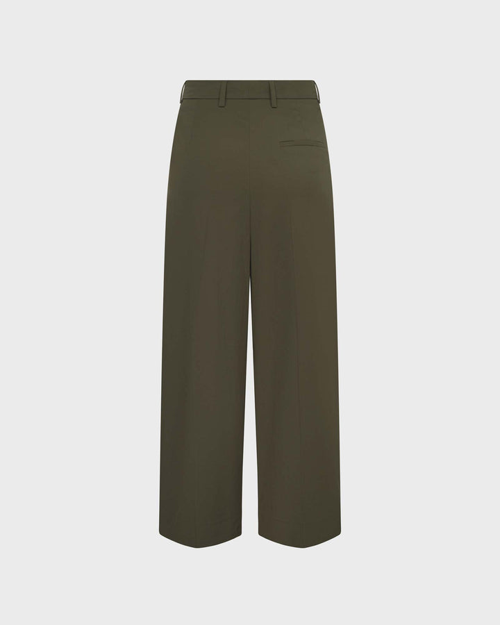 Noa Crop Popeline Dark Khaki