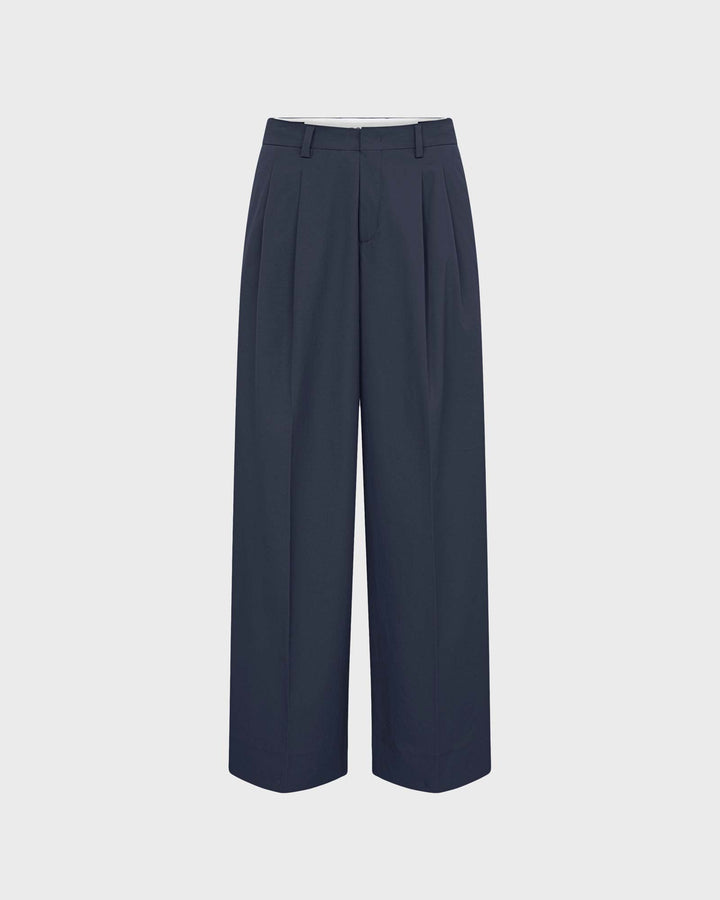 Noa Crop Popeline Navy Blue