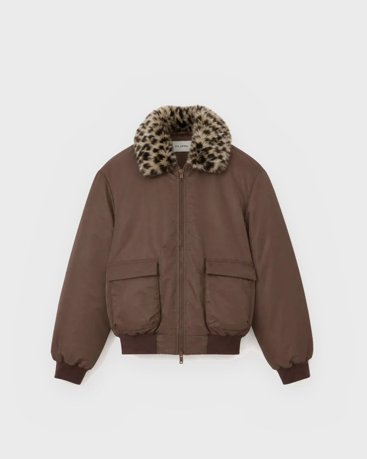 OH APRIL Jacke Runa Bomberjacket Dark Brown