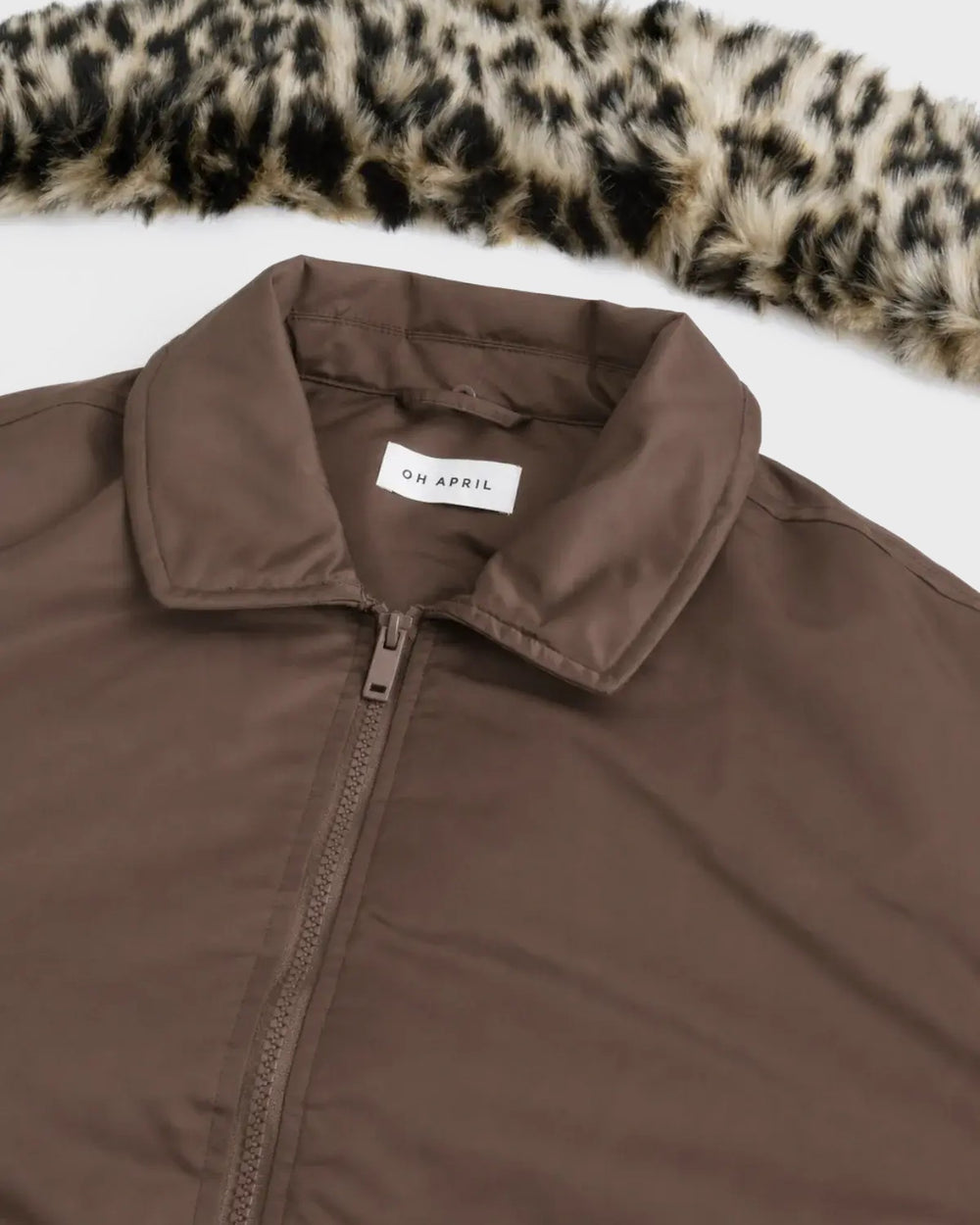 OH APRIL Jacke Runa Bomberjacket Dark Brown – Bild 2