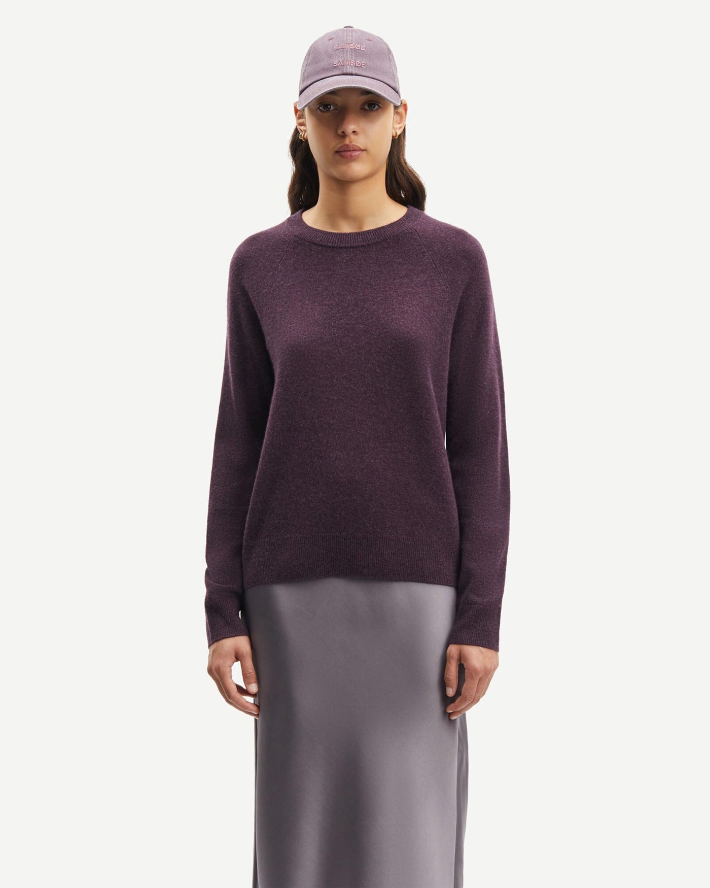 SAMSØE SAMSØE Pullover Boston O-Neck Plum Perfect myMEID