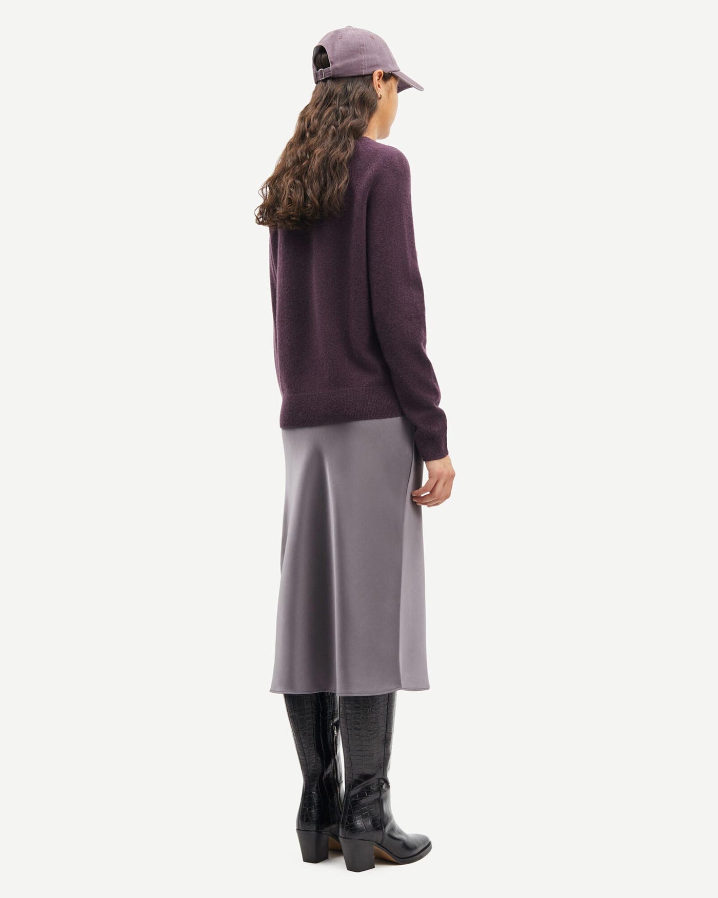 SAMSØE SAMSØE Pullover Boston O-Neck Plum Perfect myMEID