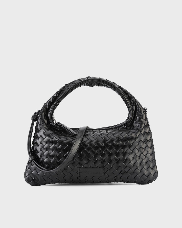 Les Visionnaires Handtasche Sadie Weave Glossy Black