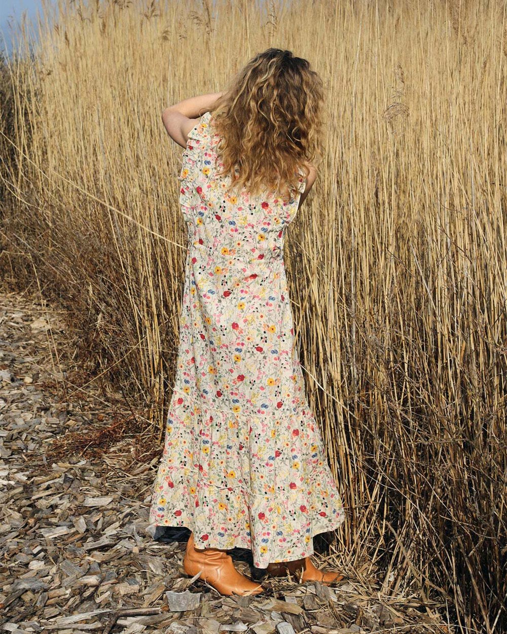 SamoLL Midi Dress Flower Print