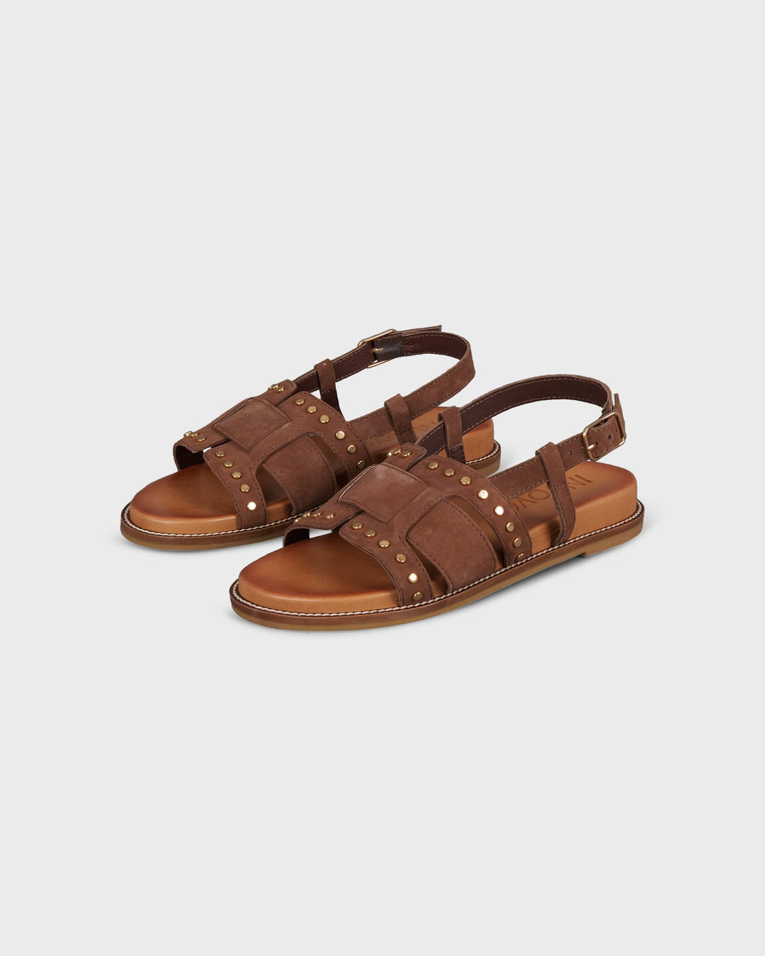 Sandale Studs Dark Brown