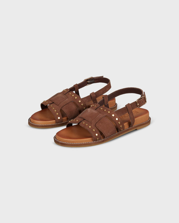 Sandale Studs Dark Brown