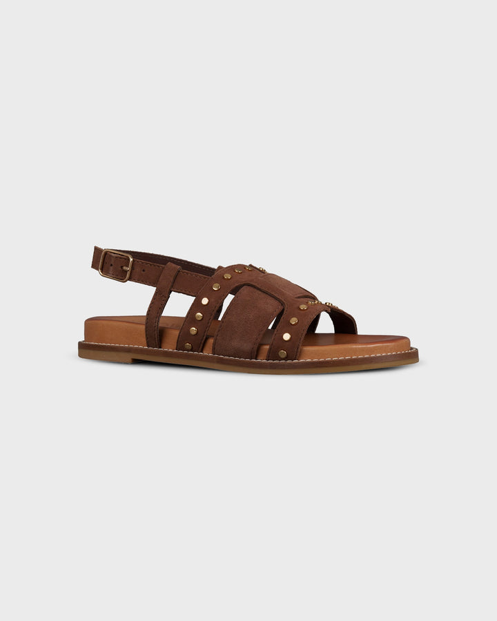 Sandale Studs Dark Brown