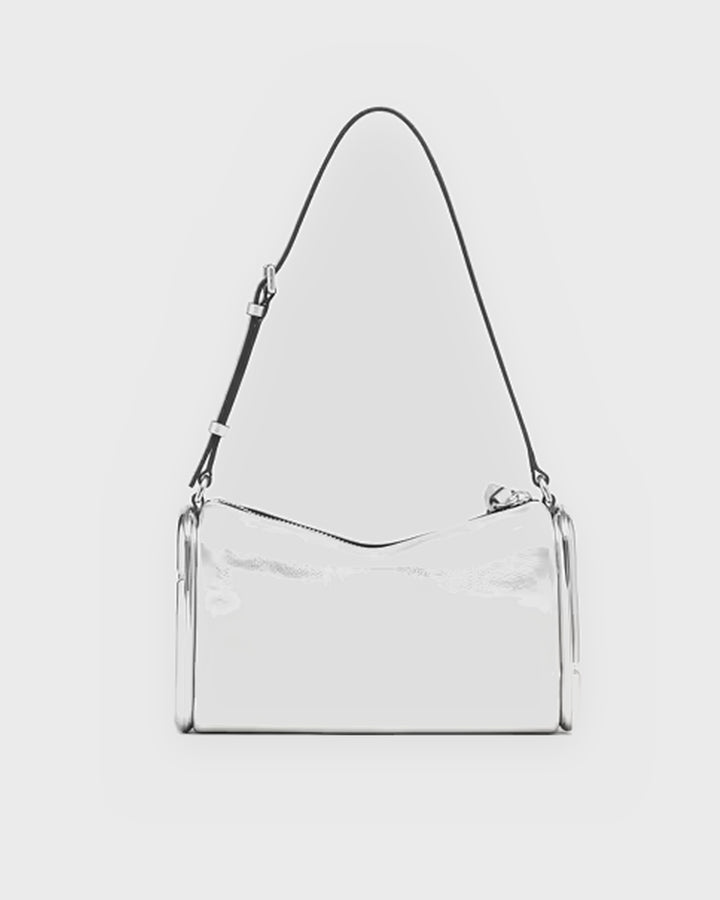 Marc Jacobs Handtasche Scene Small Shoulder Bag Metallic Silver – Bild 2