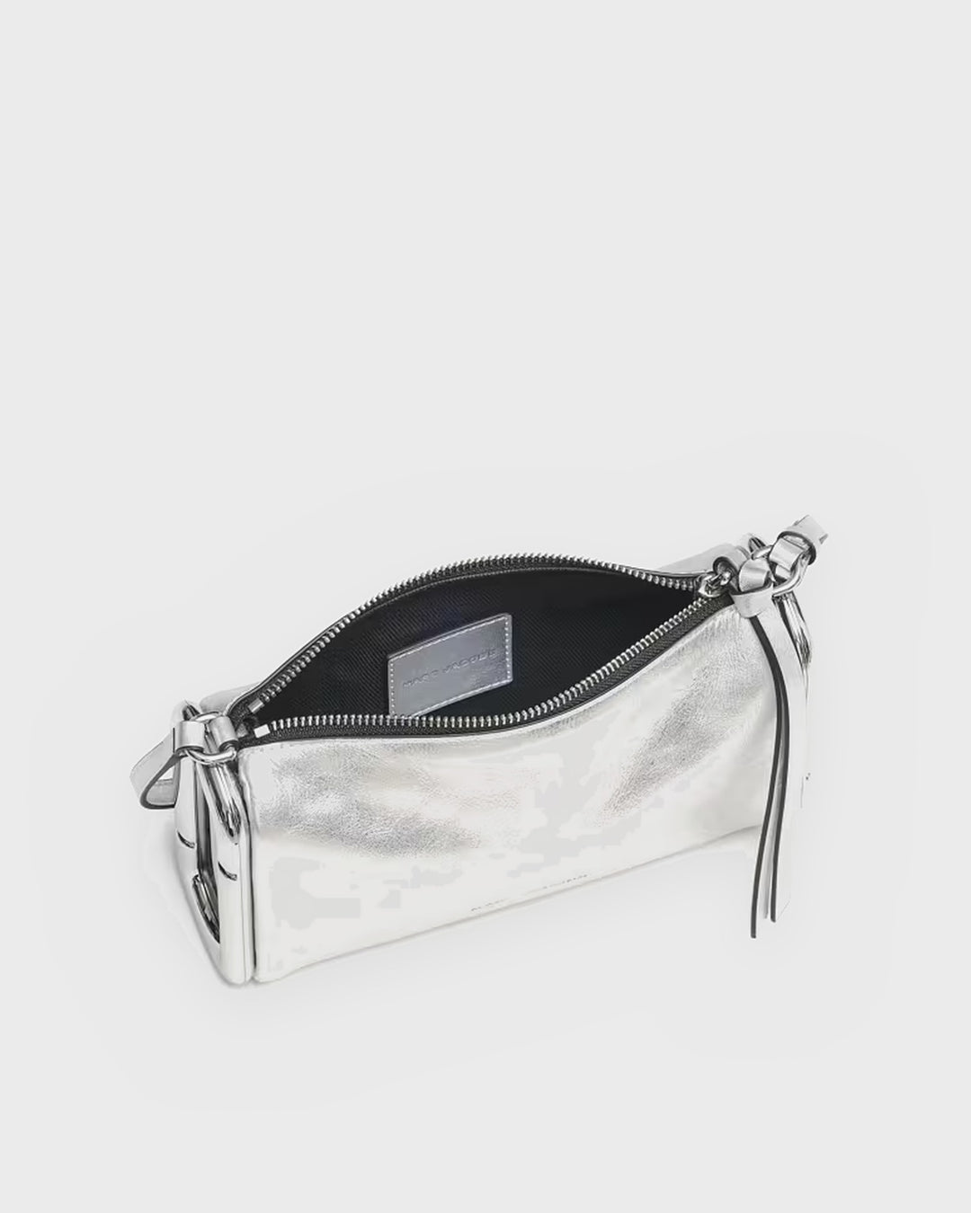 Marc Jacobs Handtasche Scene Small Shoulder Bag Metallic Silver – Bild 4