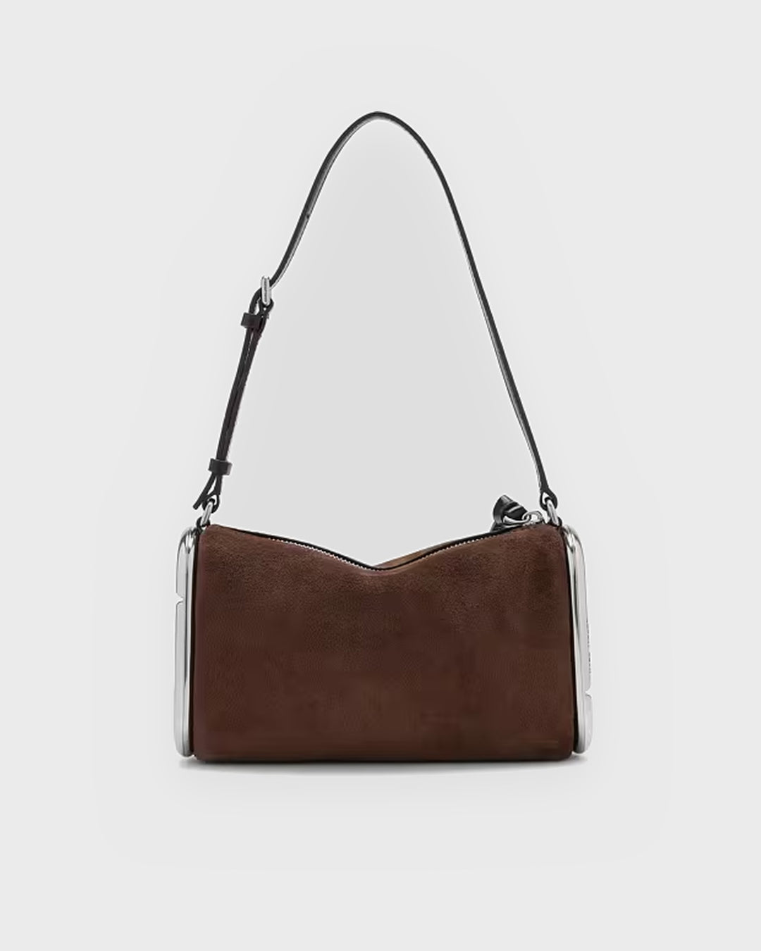 Marc Jacobs Handtasche Scene Small Shoulder Bag Suede Dark Brow – Bild 2